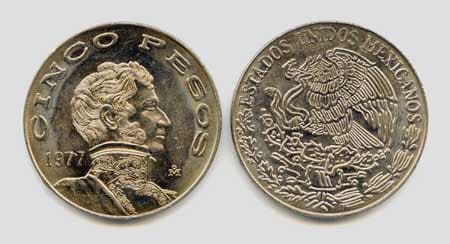 Mexico KM472(U) 5 Pesos β Lot of 20 representative product image