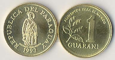 Paraguay KM192(U) 1 Guarani β Lot of 100 representative product image