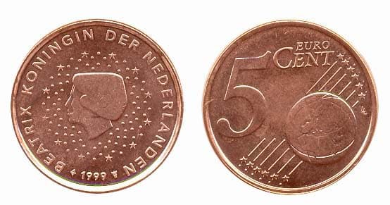 Netherlands KM236(U) 5 Neth. Cents * β Lot of 100 representative product image