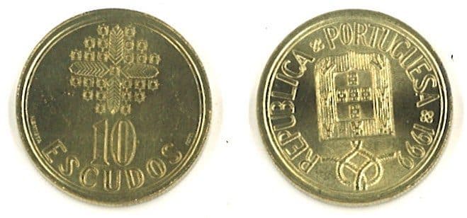 Portugal KM633(U) 10 Escudos β Lot of 10 representative product image