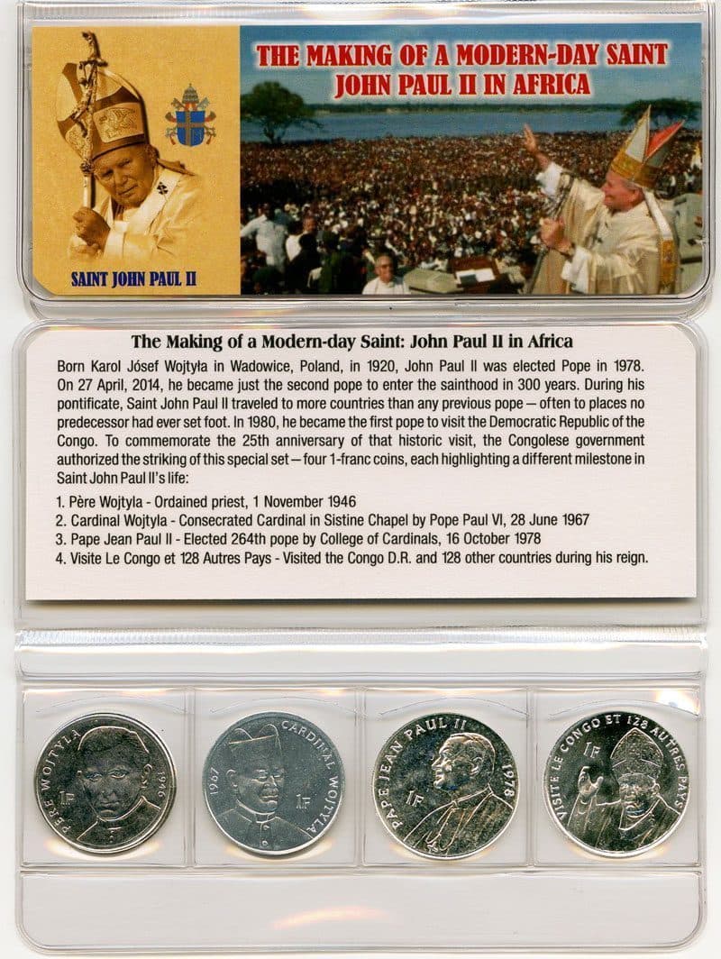 Saint John Paul II Four Coins of the Congo (Mini Album) representative product image