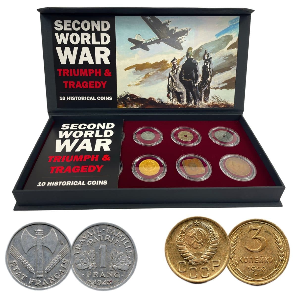 Second World War: Triumph & Tragedy (10 Historical Coins) representative product image