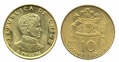 Chile KM194(U) 10 Centesimos β Lot of 75 representative product image