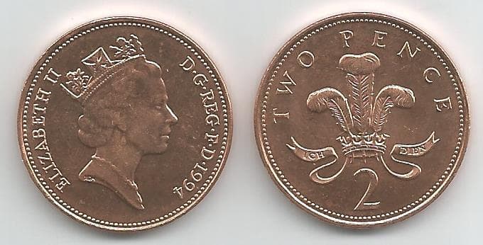 Great Britain KM936a(U) 2 Pence β Lot of 25 representative product image