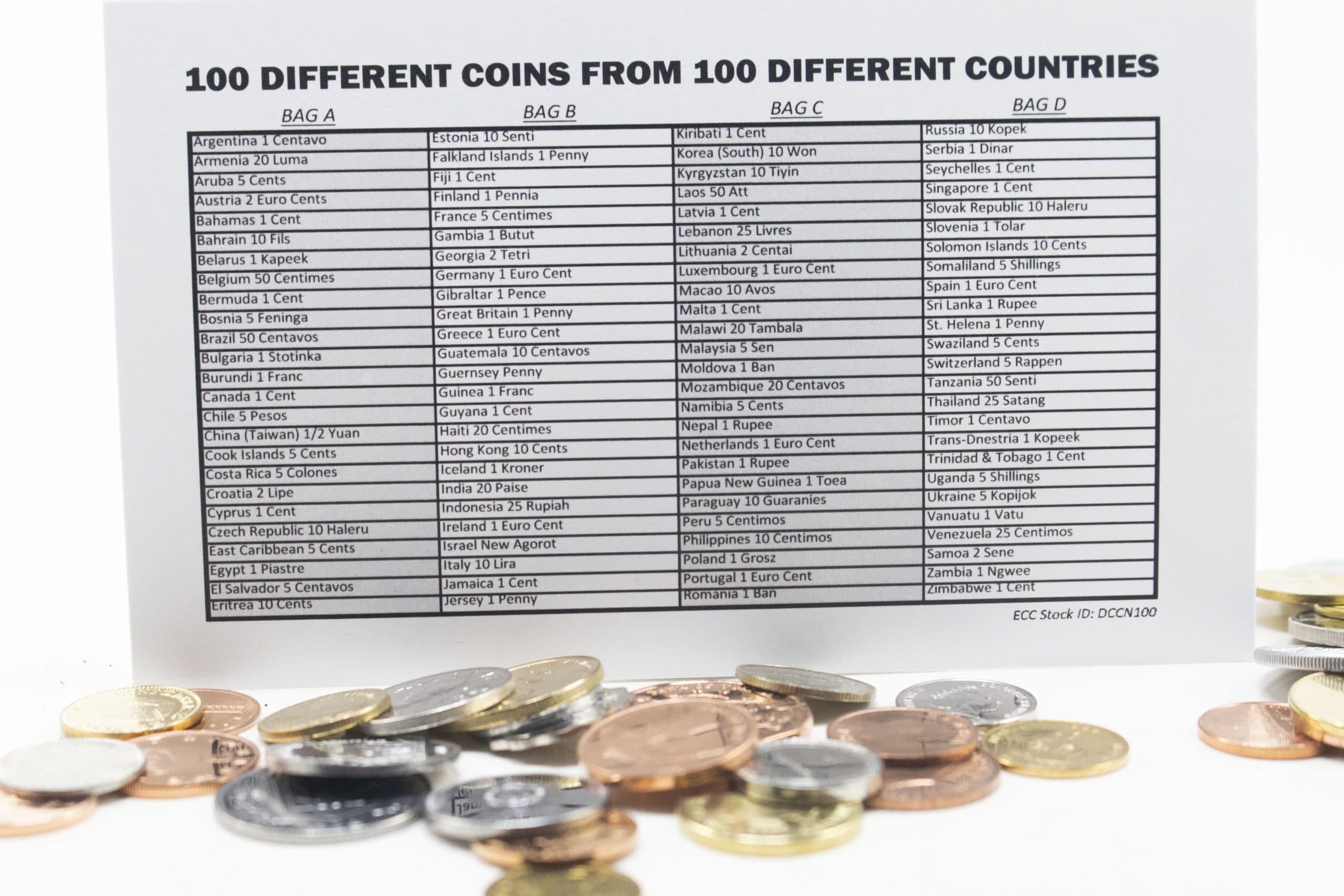 100 coins from 100 different countries (U) representative product image