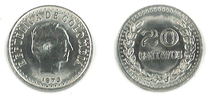 Colombia KM246.1(U) 20 Centavos β Lot of 30 representative product image