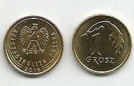 Poland KMY923(U) 1 Grosz β Lot of 100 representative product image
