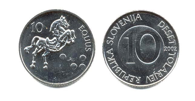 Slovenia KM41(U) 10 Tolar β Lot of 100 representative product image