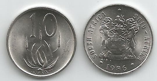 South Africa KM85(U) 10 Cents β Lot of 25 representative product image