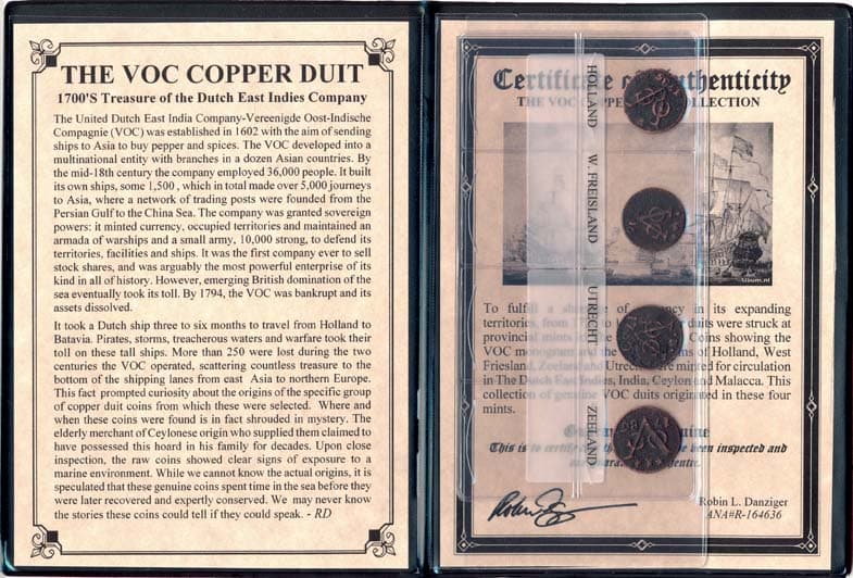 VOC Dutch East Indies Co. Copper Duits Album representative product image