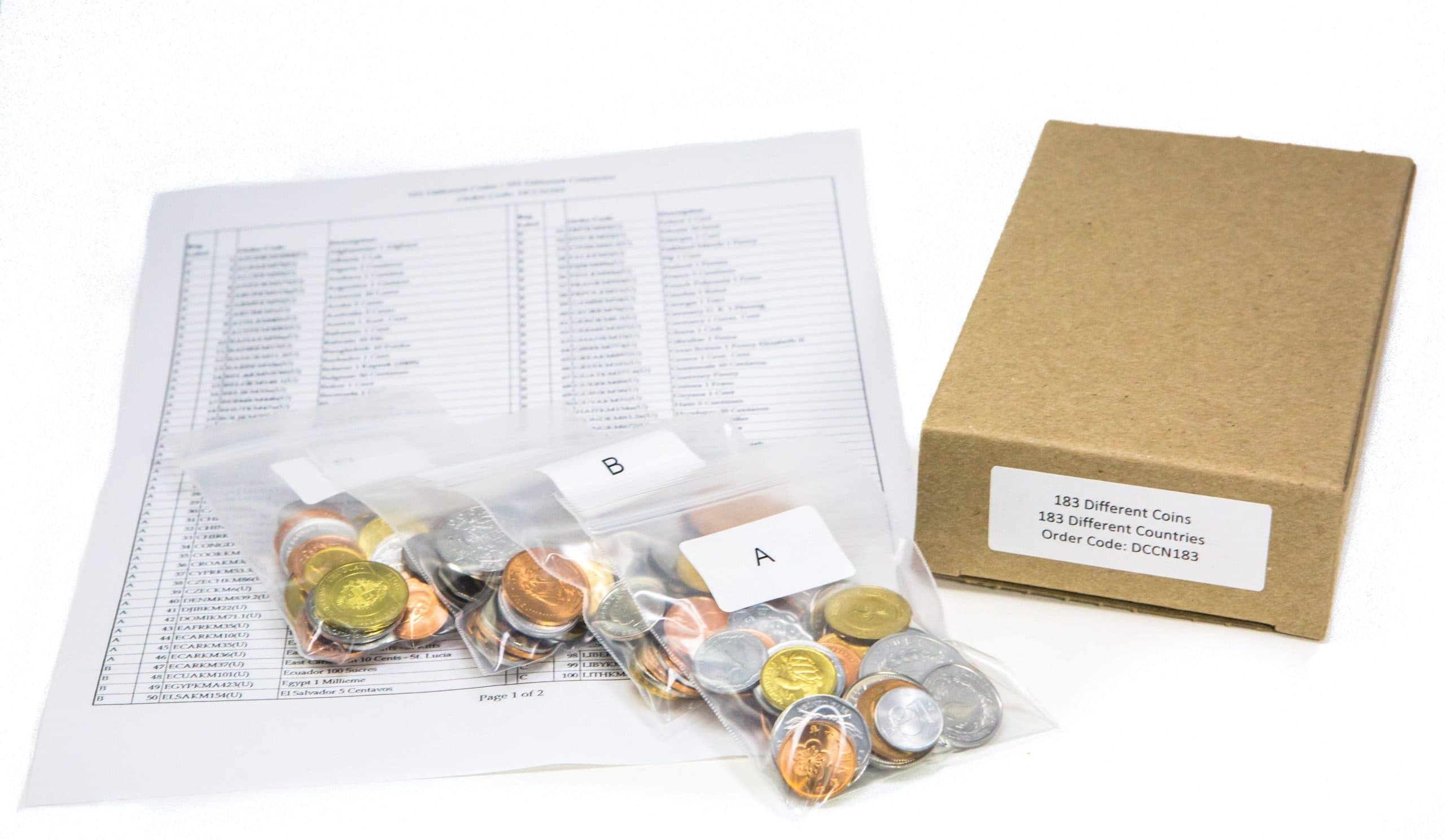 183 Different coins from 183 different countries (U) representative product image