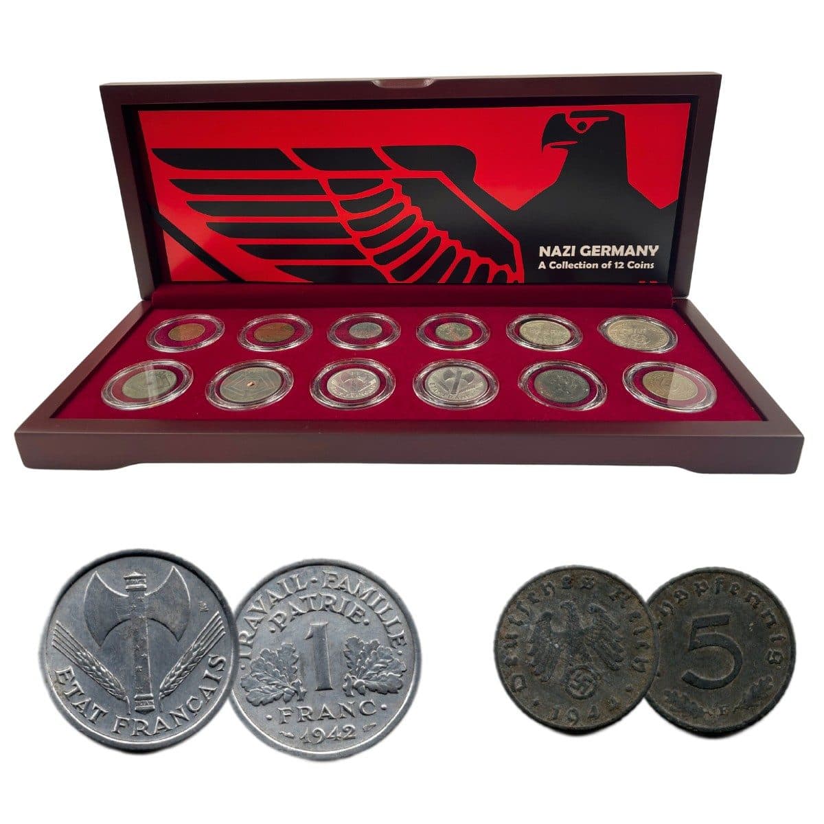 Nazi Germany: A Boxed Collection of 12 Coins (Twelve-Coin Boxed Set) representative product image