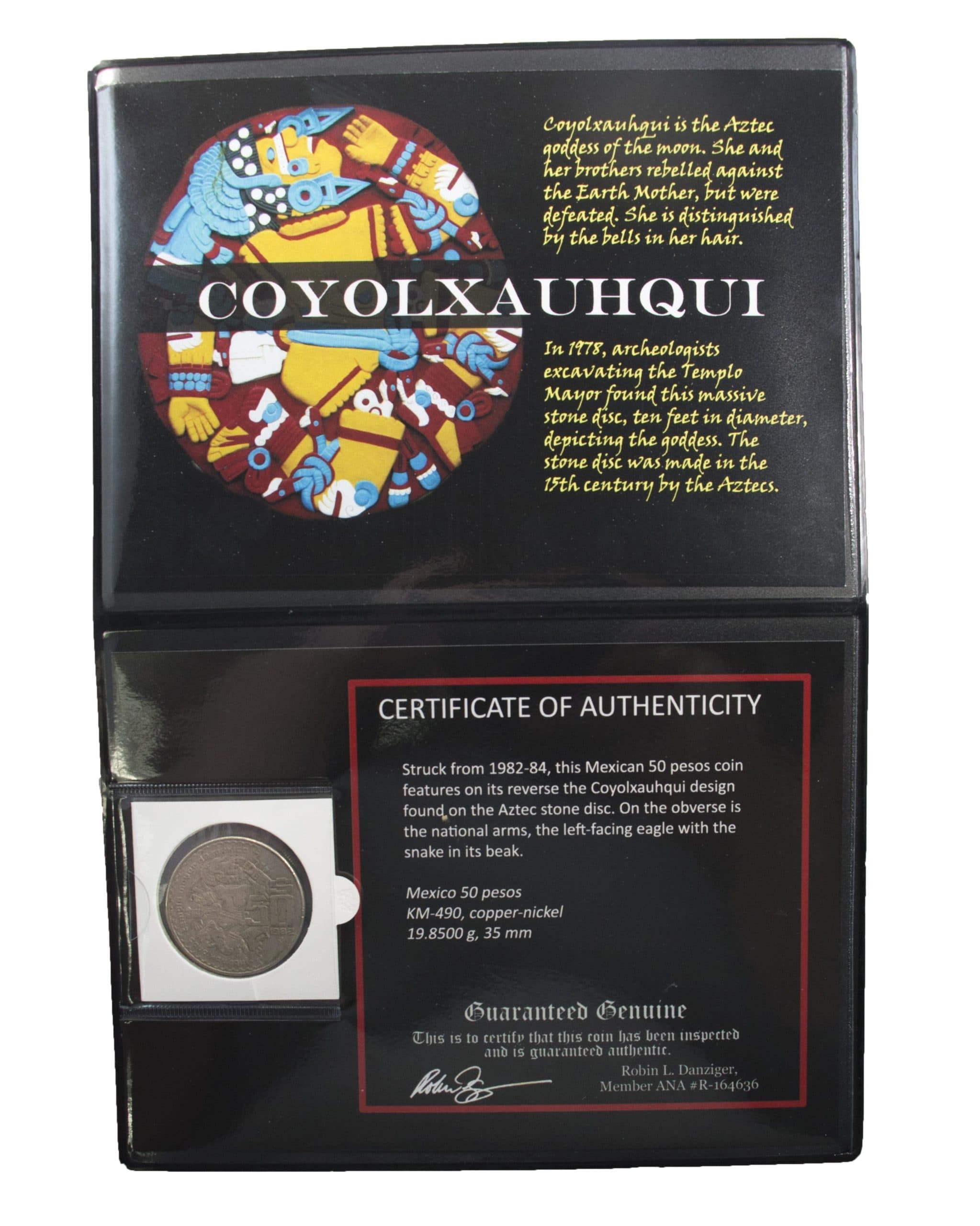 Coyolxauhqui: The Aztec Moon Goddess Coin of Mexico (Album) representative product image
