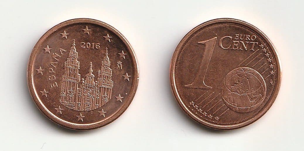 Spain KM1144(U) 1 Euro Cent β Lot of 100 representative product image