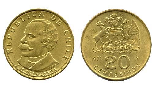 Chile KM195(AU) 20 Centesimos β Lot of 40 representative product image