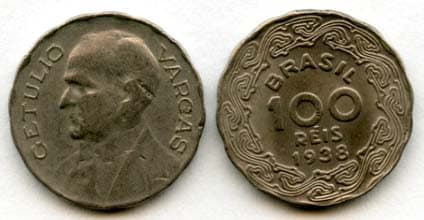 Brazil KM544(VG-F) 100 Reis β Lot of 30 representative product image