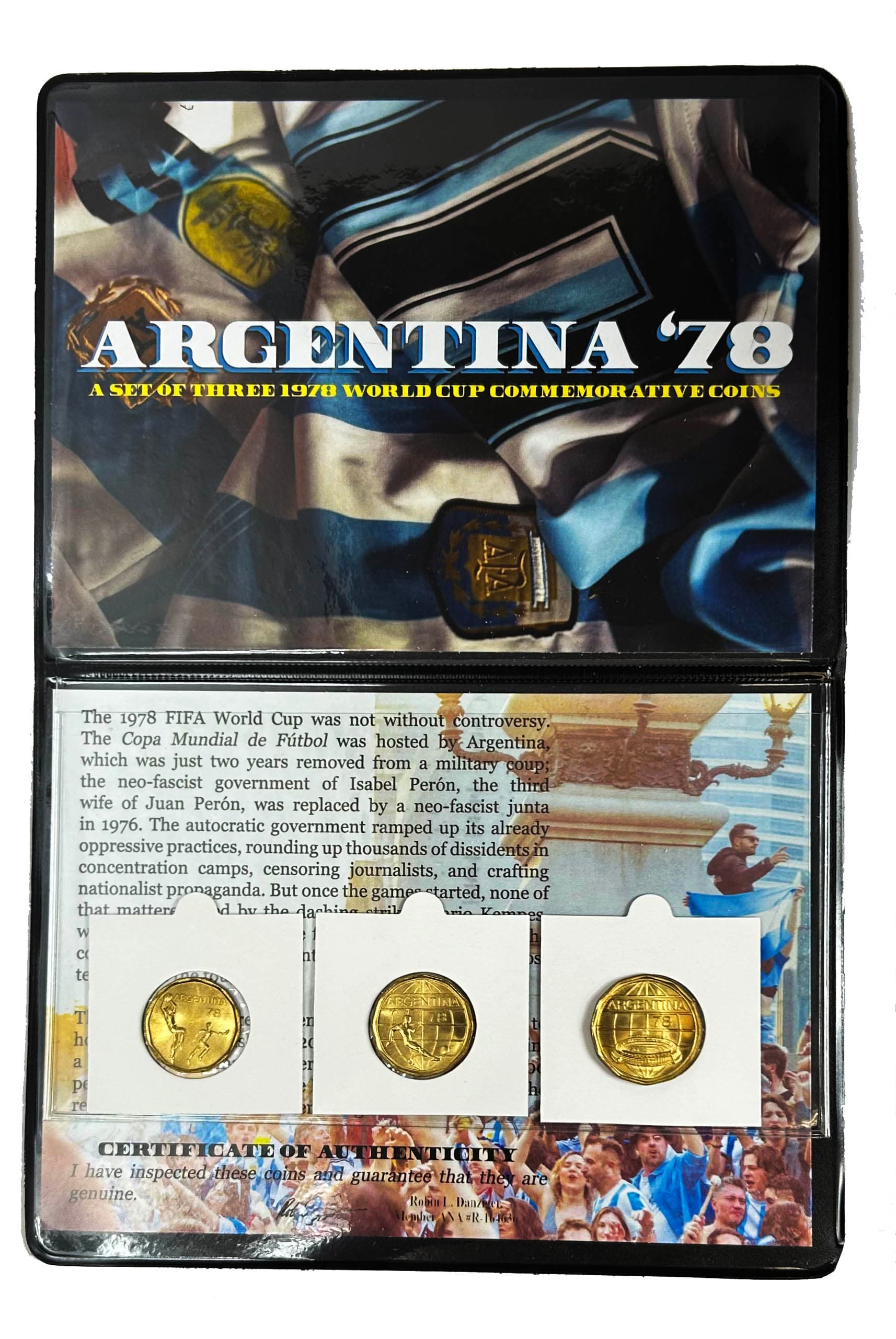 Argentina '78: A Set of Three 1978 World Cup Commemorative Coins representative product image