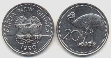 Papua New Guinea KM5a(U) 20 Toea β Lot of 20 representative product image