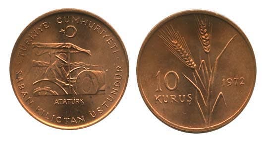 Turkey KM898.1(U) 10 Kurus β Lot of 20 representative product image