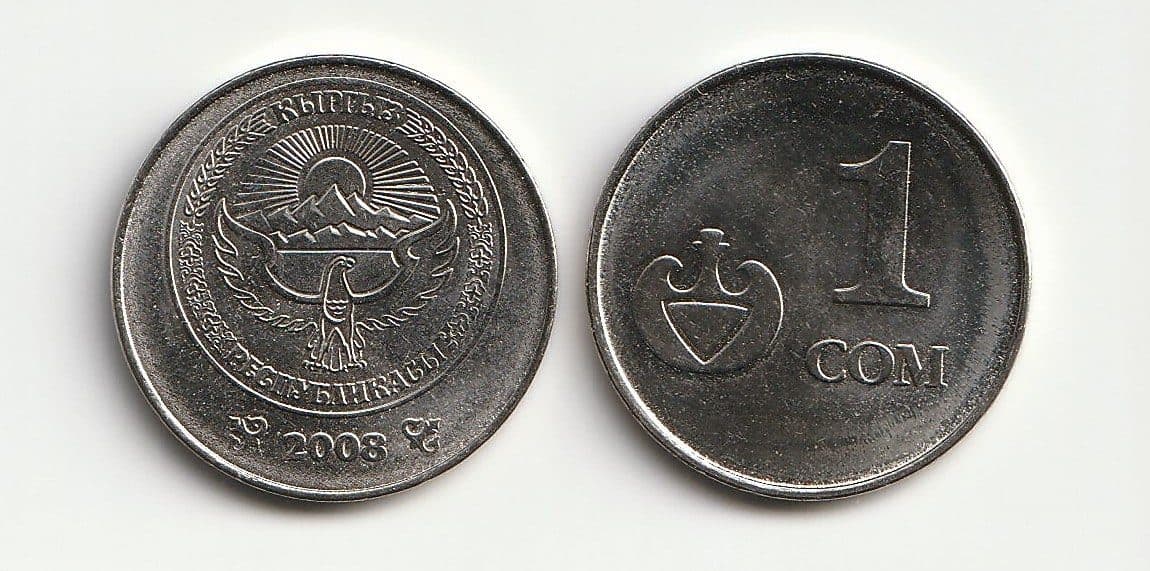 Kyrgyzstan KM14(U) 1 Som β Lot of 100 representative product image