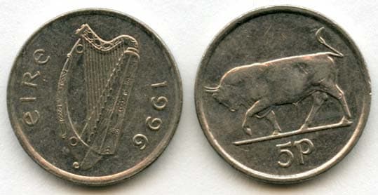 Ireland KM28(C) 5 Pence β Lot of 75 representative product image
