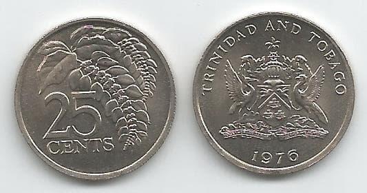 Trinidad & Tobago KM28(U) 25 Cents β Lot of 40 representative product image