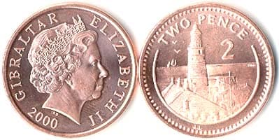 Gibraltar KM774(U) 2 Pence β Lot of 50 representative product image