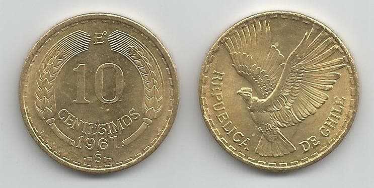 Chile KM191(U) 10 Centesimos (Condor) β Lot of 19 representative product image