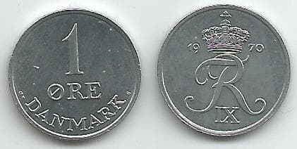 Denmark KM839.2(U) 1 Ore β Lot of 47 representative product image