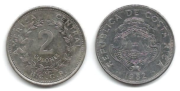 Costa Rica KM211(U) 2 Colones β Lot of 40 representative product image