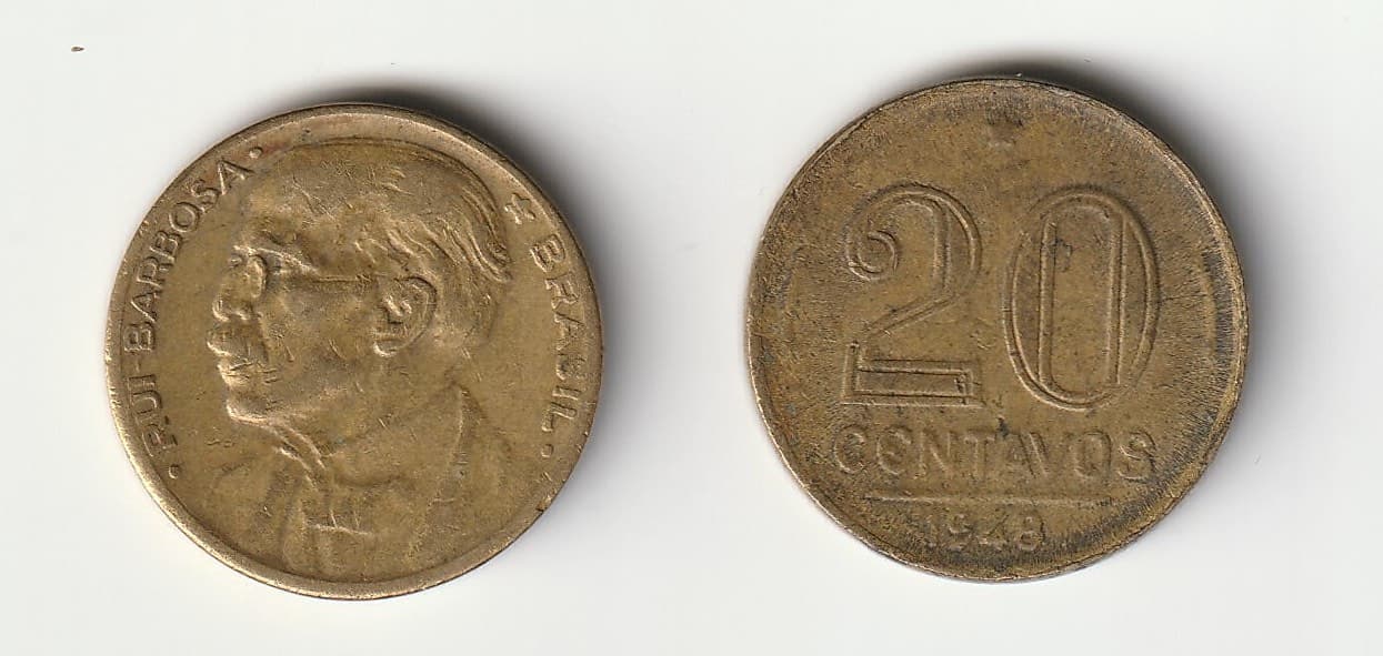 Brazil KM562(VF-XF-) 20 Centavos β Lot of 35 representative product image