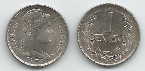 Colombia KM275a(U) 1 Centavo - 1952 β Lot of 16 representative product image