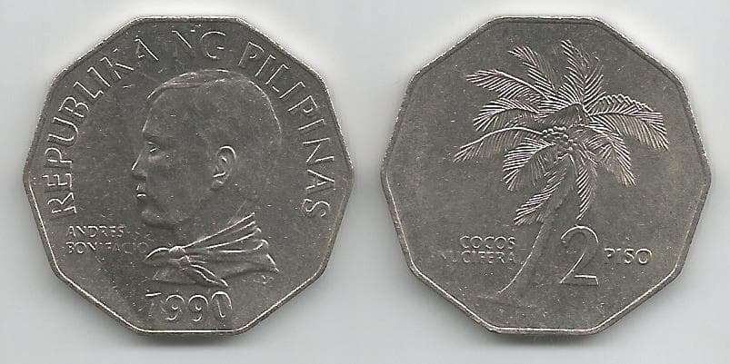 Philippines KM244(U) 2 Piso β Lot of 7 representative product image