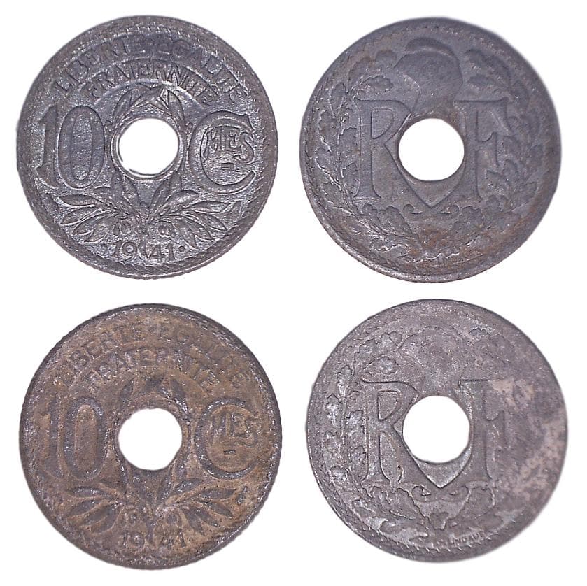 France KM898.2(C) 10 Centimes β Lot of 8 representative product image