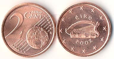 Ireland KM33(U) 2 Irel. Cents β Lot of 80 representative product image