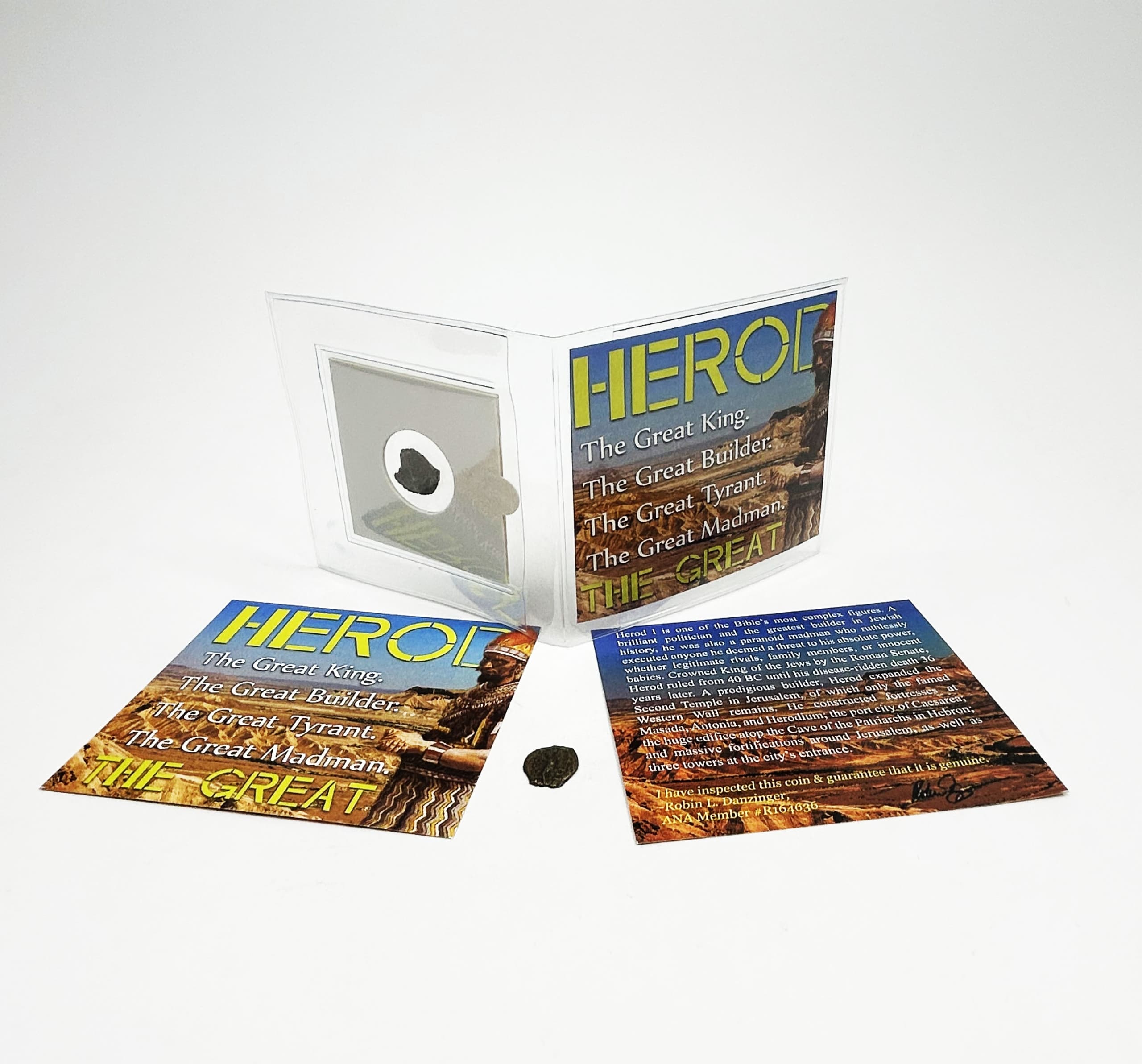 Herod the Great: Genuine Bronze Judean Prutah of the Biblical Holy Land representative product image