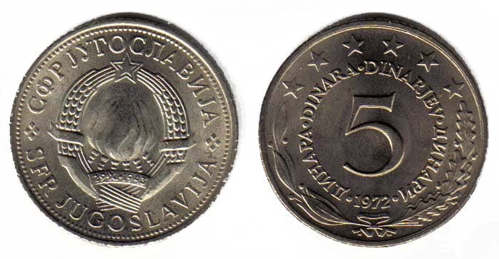 Yugoslavia KM58(U) 5 Dinara β Lot of 40 representative product image