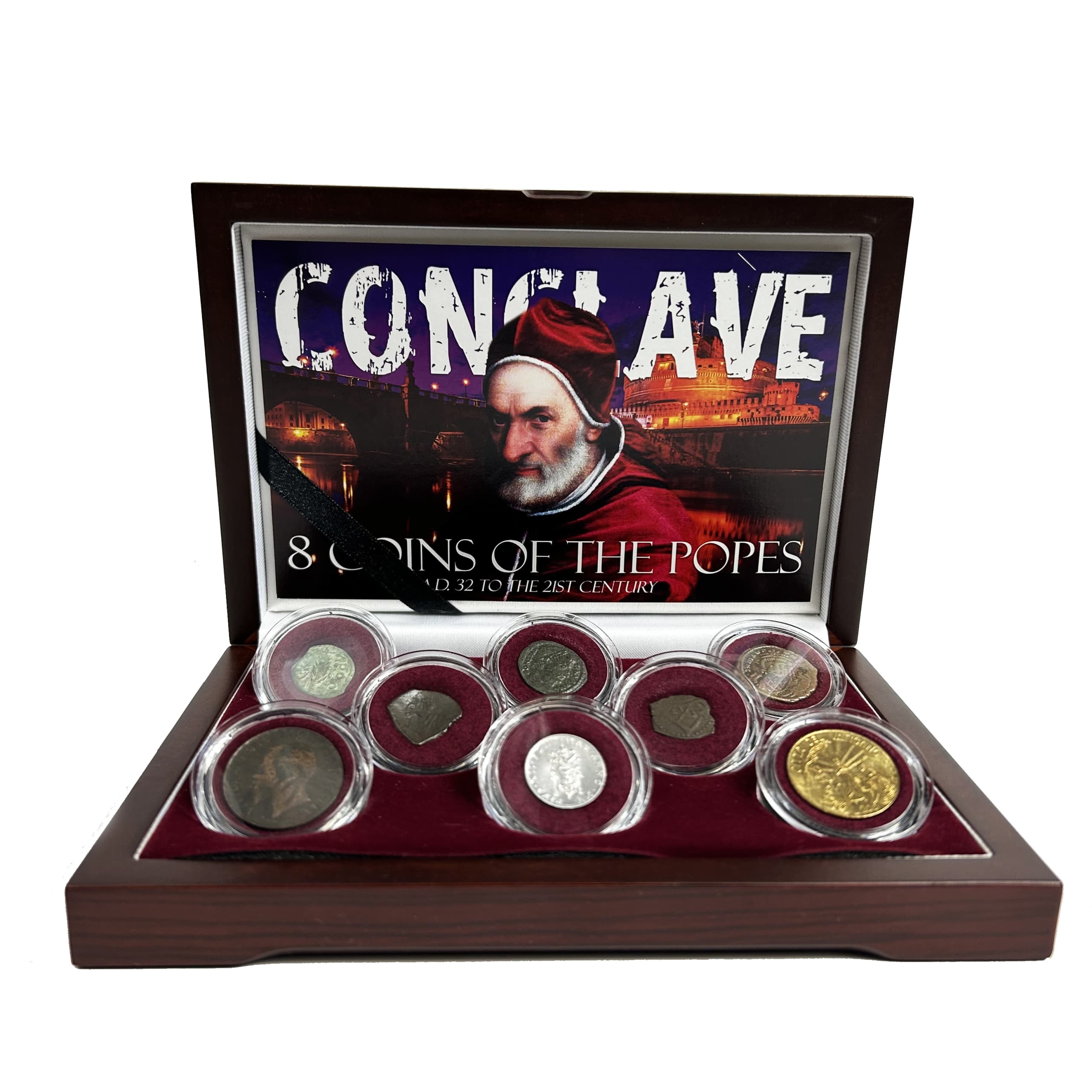 Conclave: 8 Coins of the Popes, AD 32 to the 21st Century (boxed collection) representative product image