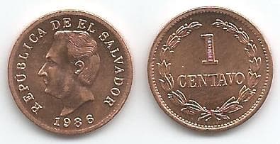 El Salvador KM135.2b(U) 1 Centavo β Lot of 40 representative product image