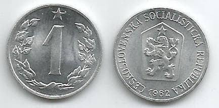Czechoslovakia KM51(U) 1 Haler β Lot of 47 representative product image