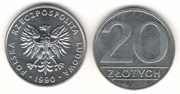 Poland KM153.2(U) 20 Zlotych β Lot of 30 representative product image