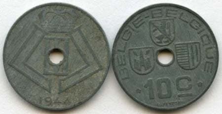 Belgium KM126(F-VF) 10 Centimes β Lot of 8 representative product image