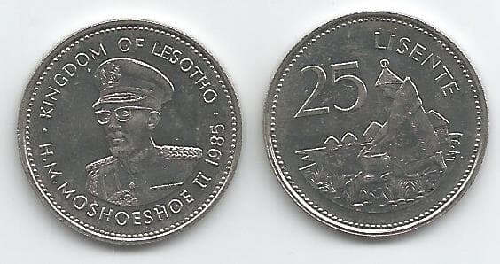 Lesotho KM20(U) 25 Lisente β Lot of 20 representative product image