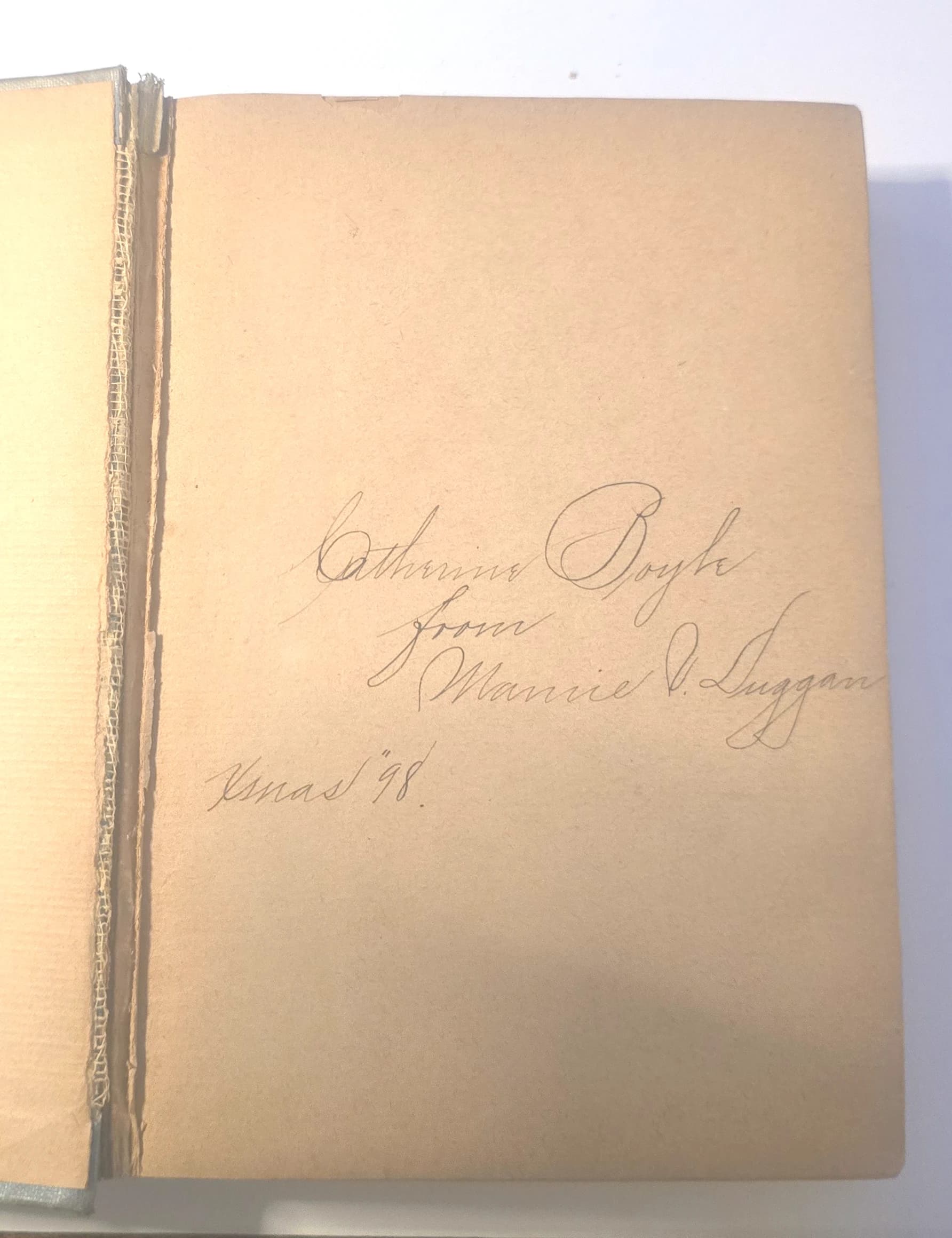 Antique late 19th century book from Weeks Publishing Co., showing worn cover and aged pages, in good condition