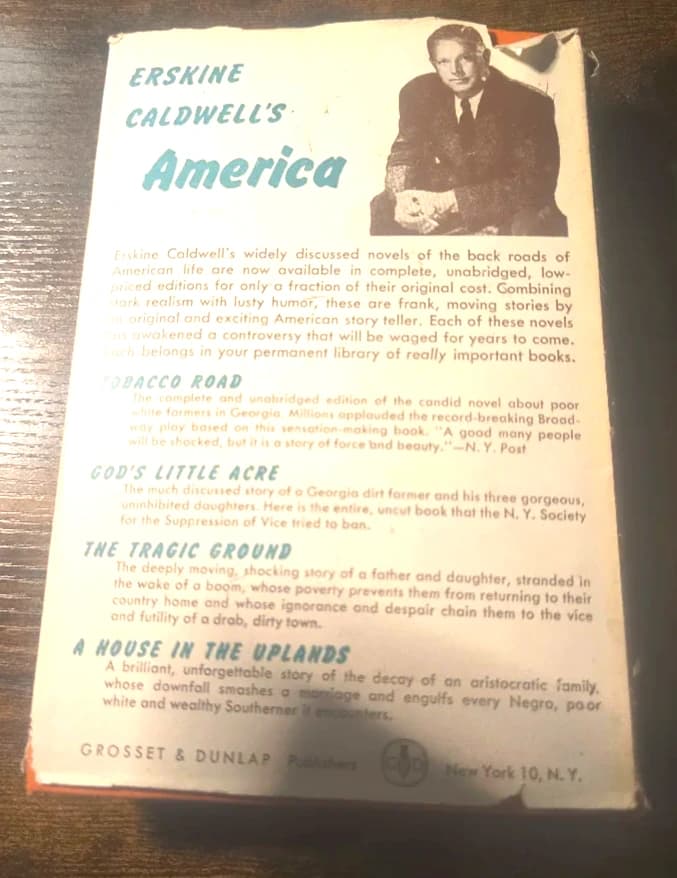 Front cover of a vintage 1930s novel published by Grosset & Dunlap, New York, showing a cloth-bound hardcover with period cover art and age-toned pages