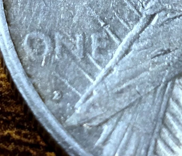 1922 Peace Silver Dollar raw coin, exact item photo