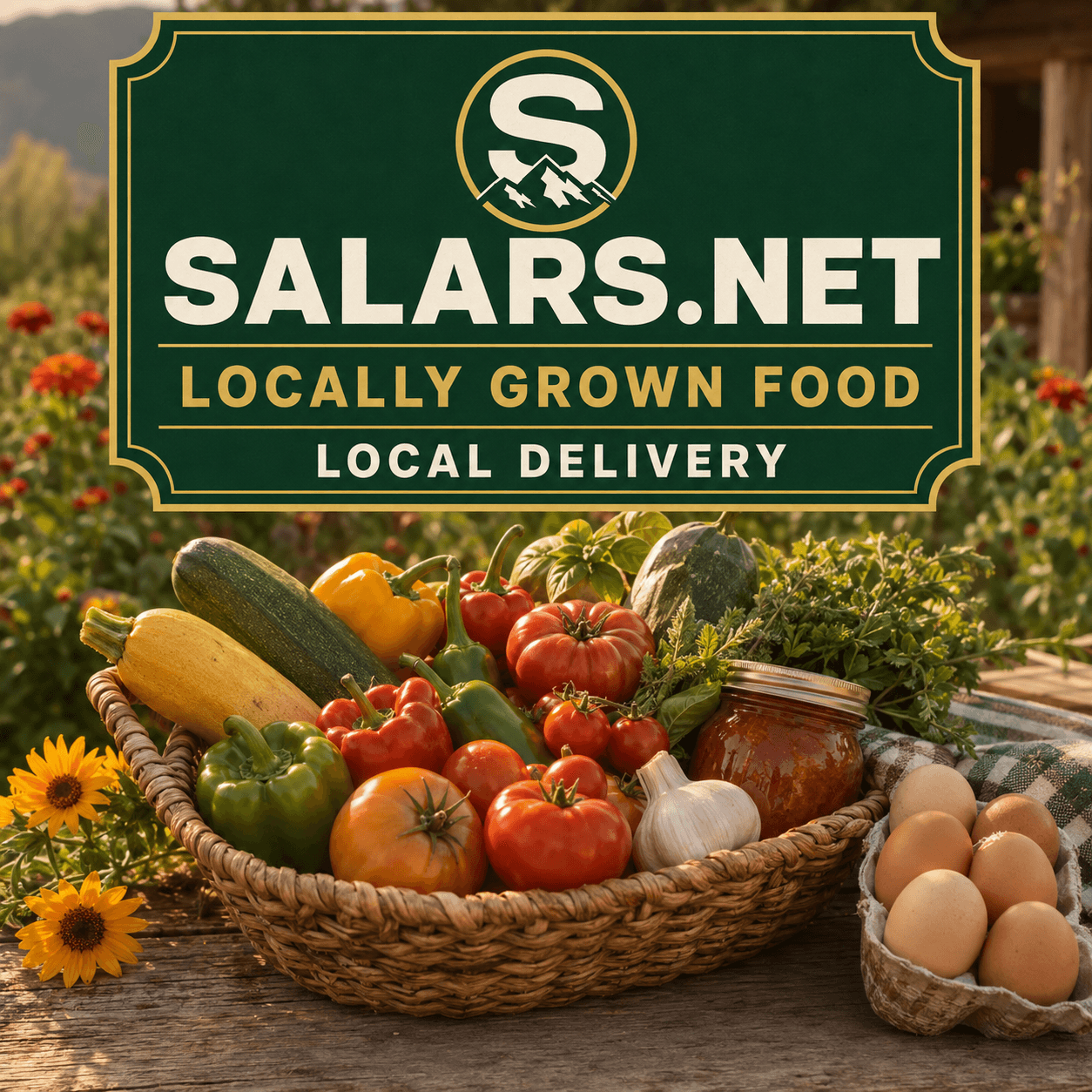 Seasonal locally grown food products available from Salars.net with local delivery