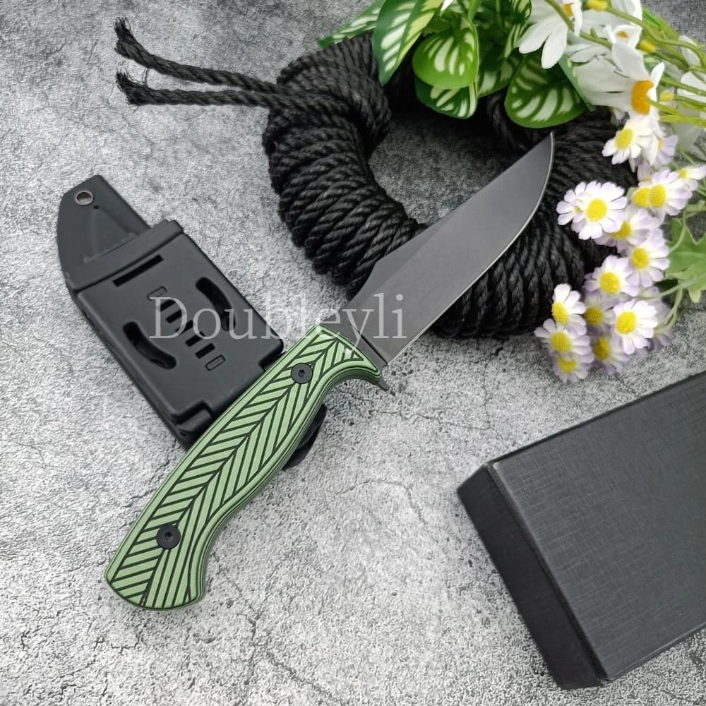 High-hardness G10 Non-slip Handle with K Sheath Wilderness Adventure Knife Outdoor Fishing Knife Multi-functional Practical Tool - Image 1