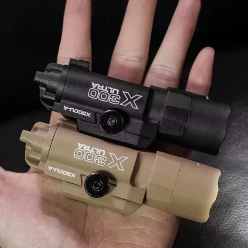 X300 X300U Tactical Pistol Flashlight - Strobe LED, 20mm Rail Mount, Airsoft Compatible - Image 1