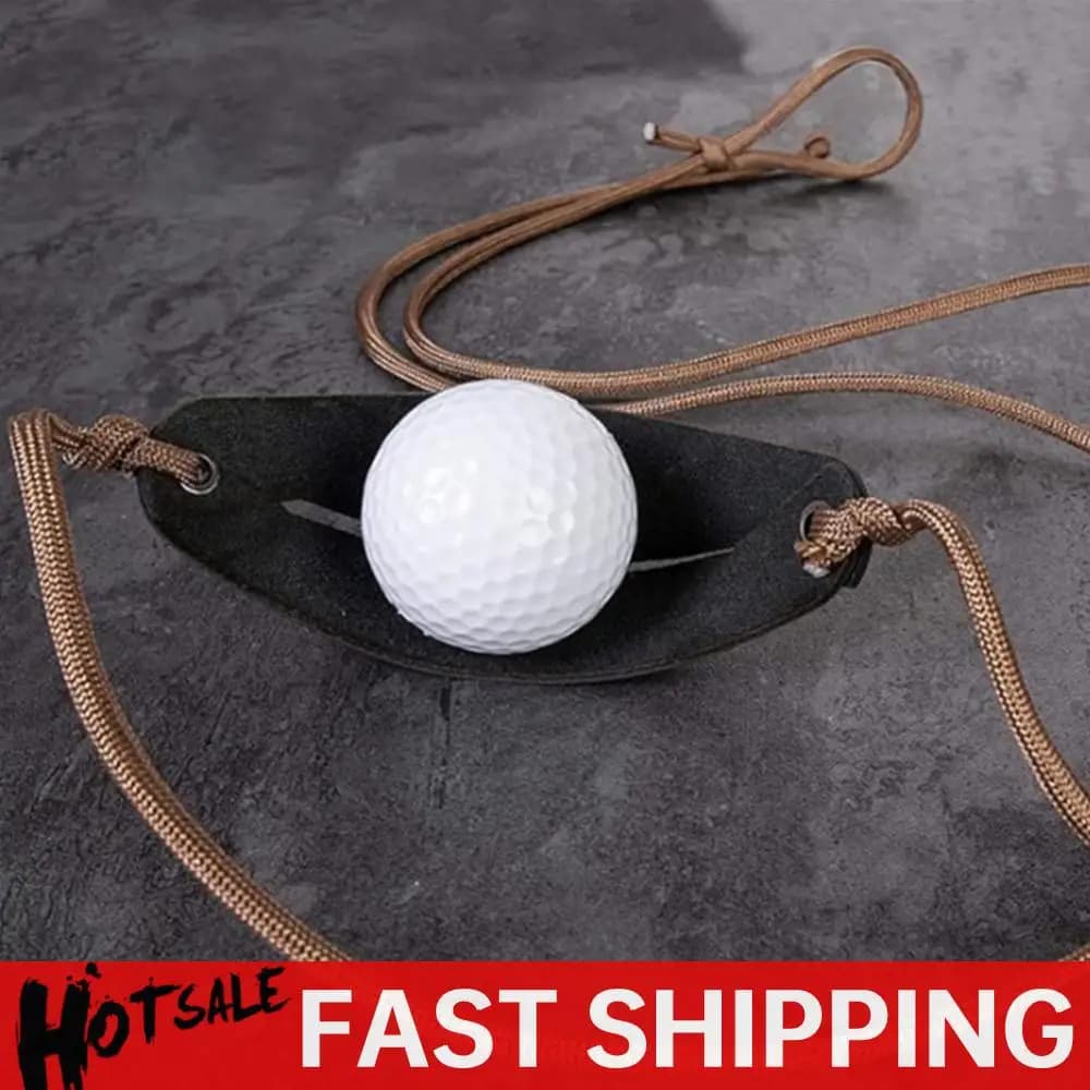 Handmade Leather Shepherd Sling Old-Fashioned Slingshot for Outdoor Sports Camping Shooting Hiking Hunting Accessories - Image 1